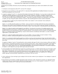 Form PR-13 Investment Plan Application for Disability Retirement - Florida, Page 2