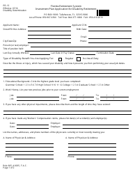 Form PR-13 Investment Plan Application for Disability Retirement - Florida, Page 4