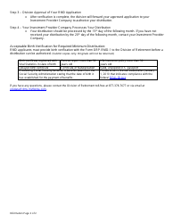 Form ORP-RMD-1 State University System Optional Retirement Program (Susorp) Application for a Required Minimum Distribution - Florida, Page 2