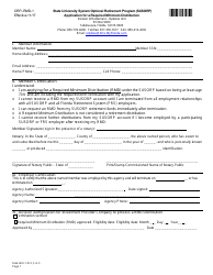 Form ORP-RMD-1 State University System Optional Retirement Program (Susorp) Application for a Required Minimum Distribution - Florida, Page 3
