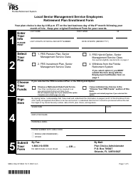 Form SMS-3 Local Senior Management Service Employees Retirement Plan Enrollment Form - Florida