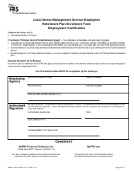 Form SMS-3 Local Senior Management Service Employees Retirement Plan Enrollment Form - Florida, Page 3