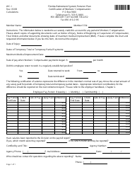 Document preview: Form WC-1 Certification of Workers' Compensation - Florida