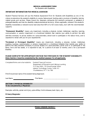 Medical Assessment Form for Students With Disabilities - Prince Edward Island, Canada, Page 4
