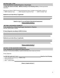 Medical Assessment Form for Students With Disabilities - Prince Edward Island, Canada, Page 6