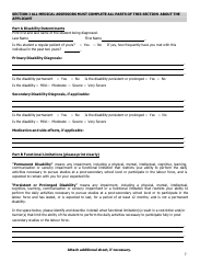 Medical Assessment Form for Students With Disabilities - Prince Edward Island, Canada, Page 7