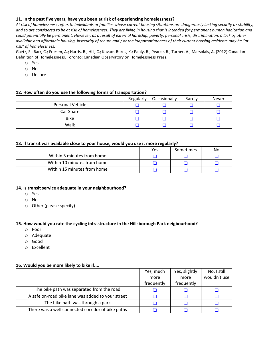 Hillsborough Park Concept Plan - Feedback Form - Prince Edward Island, Canada, Page 3