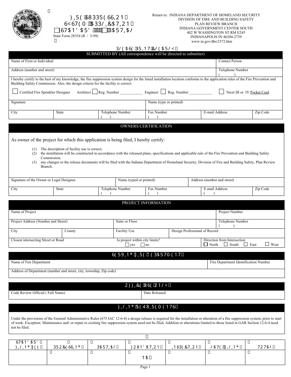 State Form 28354 - Fill Out, Sign Online And Download Printable Pdf 