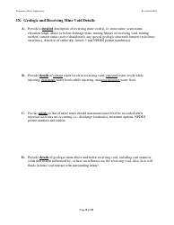 Class 5, Type 5x13 Underground Injection Control (Uic) Reissuance Application for Coal Mines Slurry Injection - West Virginia, Page 8