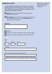 Form N1 Claim Form (Cpr Part 7) - United Kingdom, Page 4