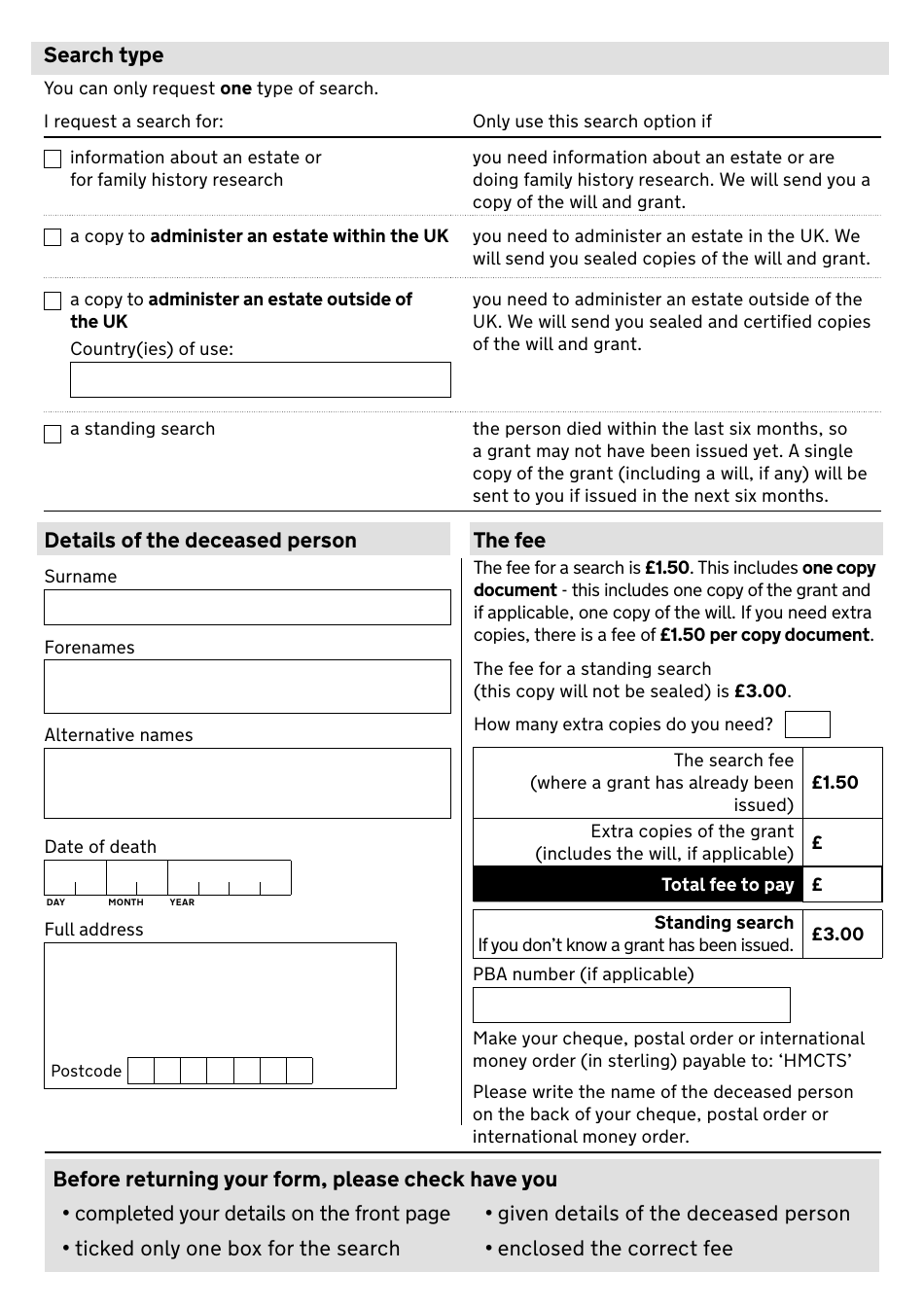 Form PA1S - Fill Out, Sign Online and Download Fillable PDF, United ...