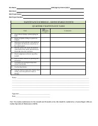 Operation and Maintenance Log Forms - Louisiana, Page 12