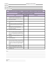 Operation and Maintenance Log Forms - Louisiana, Page 6