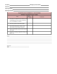 Operation and Maintenance Log Forms - Louisiana, Page 7