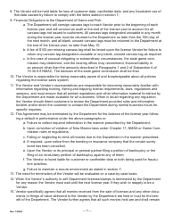 License Vendor Agreement - New Mexico, Page 3