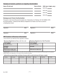 License Vendor Application - New Mexico, Page 2