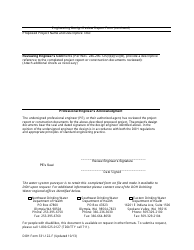 DOH Form 331-122-F Engineering Design Review Report (For Distribution-Related Project Submittal Exceptions) - Washington, Page 2