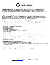 Apprenticeship State Grant Application - Washington, Page 11