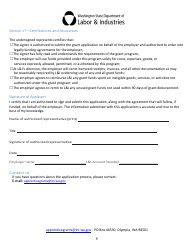 Apprenticeship State Grant Application - Washington, Page 9