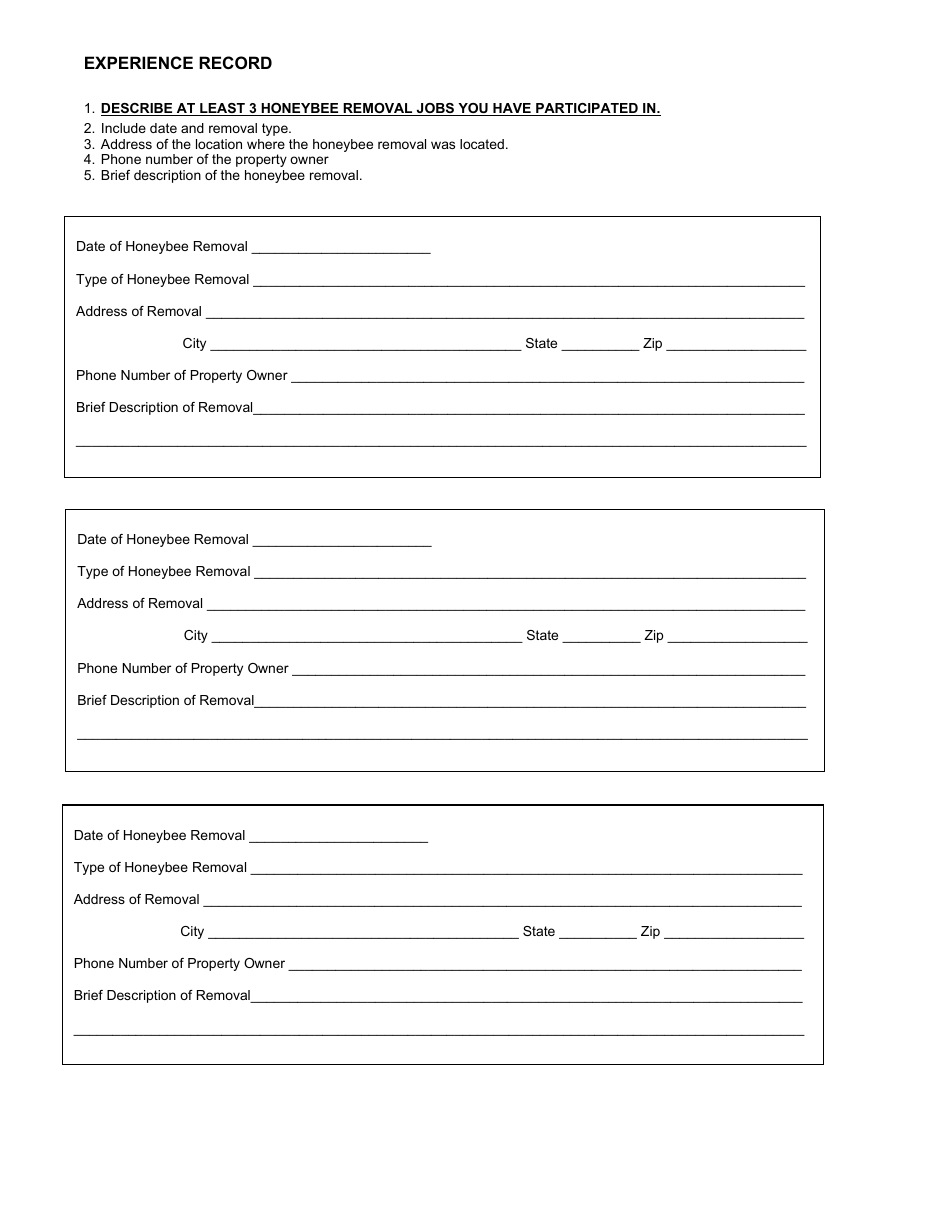 Form SPCC:22-03 Certification Application for Honeybee Control and Removal - Georgia (United States), Page 2