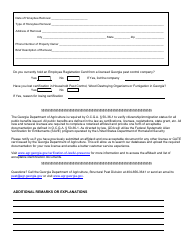 Form SPCC:22-03 Certification Application for Honeybee Control and Removal - Georgia (United States), Page 3