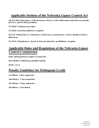 Form 199 Wholesaler Deliquent Credit Reporting Form - Nebraska, Page 2