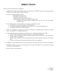 Form 100 Application for Liquor License - Retail - Nebraska, Page 2