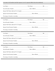 Form 102 (3B) Application for Liquor License Limited Liability Company (LLC) - Nebraska, Page 3