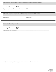 Form 102 (3B) Application for Liquor License Limited Liability Company (LLC) - Nebraska, Page 4