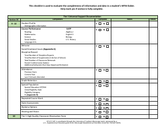 Multi-Tiered System of Supports Documentation Checklist - Reach-Ms - Mississippi, Page 4