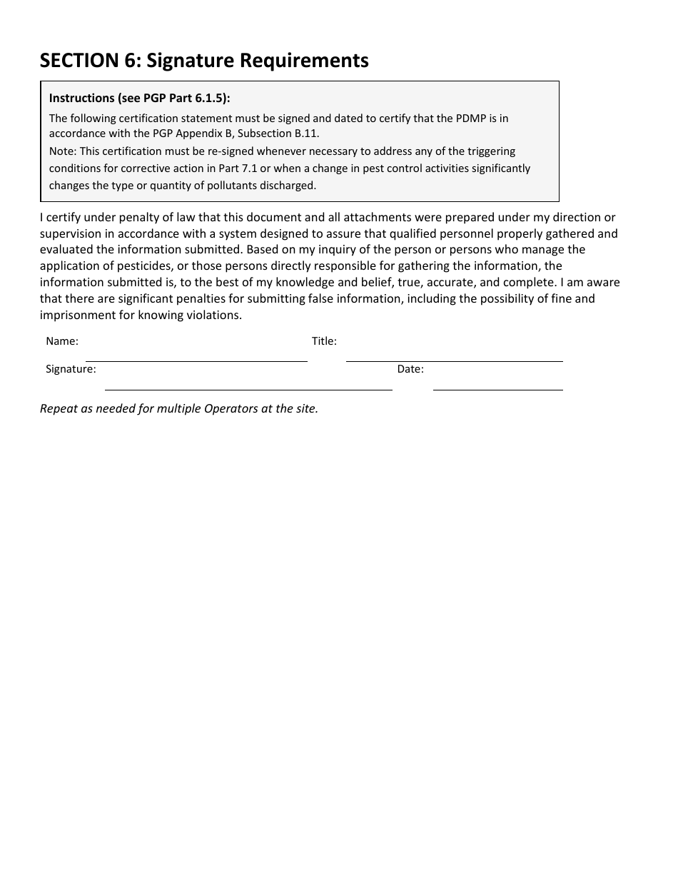 Pesticide Discharge Management Plan - Vermont, Page 11