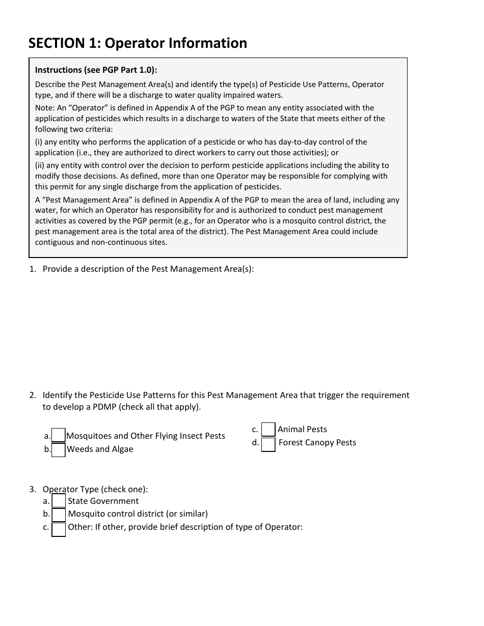 Pesticide Discharge Management Plan - Vermont, Page 3