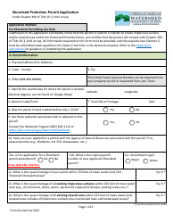 Shoreland Protection Permit Application - Vermont