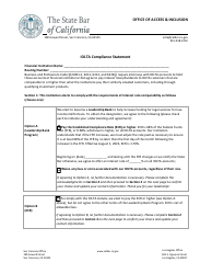 Iolta Compliance Statement - California