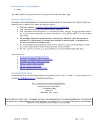 Ar Money Transmitter License New Application Checklist (Company) - Arkansas, Page 2