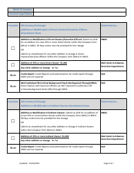 Ar Currency Exchanger Amendment Checklist (Company) - Arkansas, Page 6