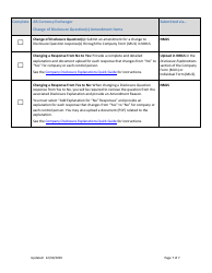 Ar Currency Exchanger Amendment Checklist (Company) - Arkansas, Page 7