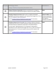 Ar Mortgage Broker License Amendment Checklist (Company) - Arkansas, Page 8