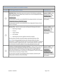 Ar Mortgage Broker License New Application Checklist (Company) - Arkansas, Page 5