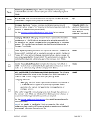 Ar Mortgage Servicer License New Application Checklist (Company) - Arkansas, Page 4