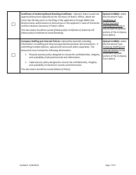 Combination of Mortgage Broker, Mortgage Banker and/or Mortgage Servicers Licenses New Application Checklist (Company) - Arkansas, Page 7