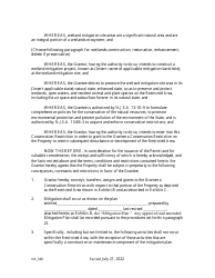 Grant of Conservation Restriction (Freshwater Wetlands Mitigation Site Area) - New Jersey, Page 2