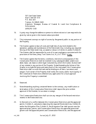 Grant of Conservation Restriction (Freshwater Wetlands Mitigation Site Area) - New Jersey, Page 7