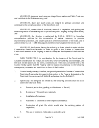 Grant of Conservation Restriction/Easement (Dune Area and/or Adjacent Beach Area) - New Jersey, Page 2
