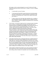 Grant of Conservation Restriction/Easement (Forest Preservation Area) - New Jersey, Page 4