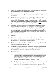 Grant of Conservation Restriction/Easement (Forest Preservation Area) - New Jersey, Page 6