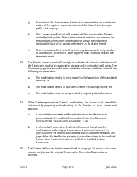 Grant of Conservation Restriction/Easement (Forest Preservation Area) - New Jersey, Page 8