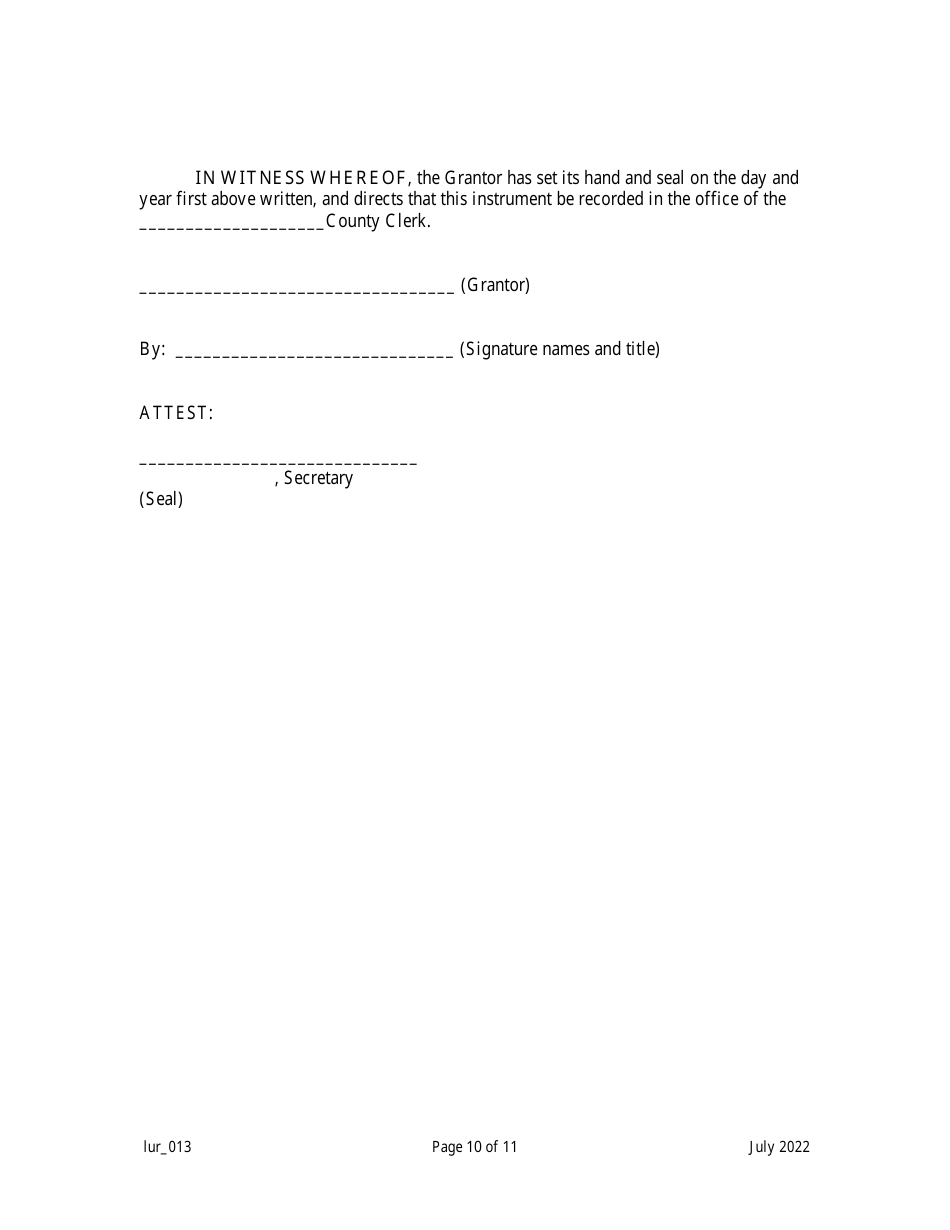Grant of Conservation Restriction (Riparian Zone Mitigation) - New Jersey, Page 10