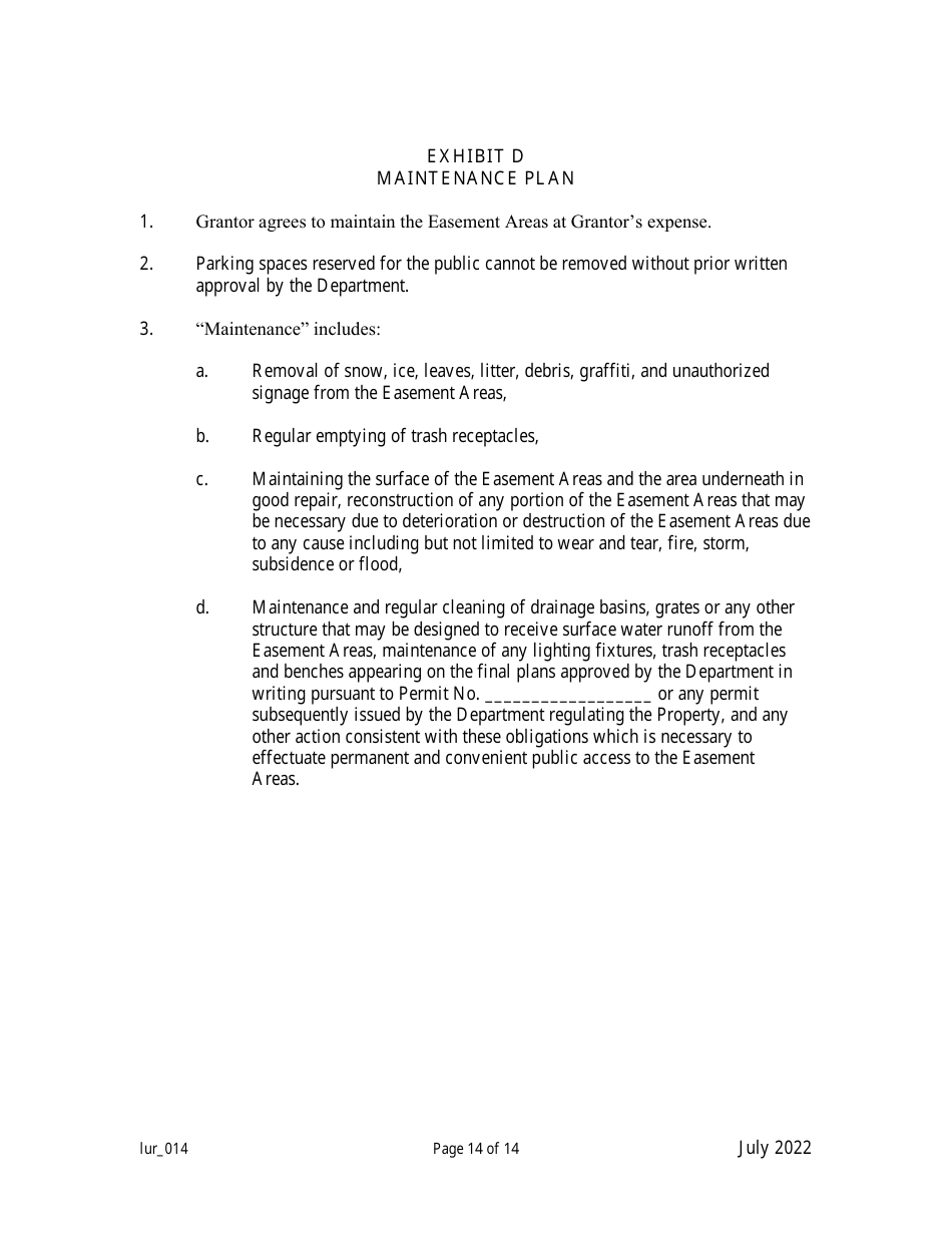 Grant of Conservation Restriction / Easement (Public Access to the Waterfront) - New Jersey, Page 14