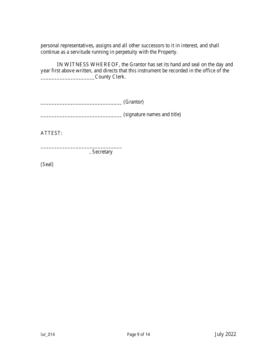 Grant of Conservation Restriction / Easement (Public Access to the Waterfront) - New Jersey, Page 9